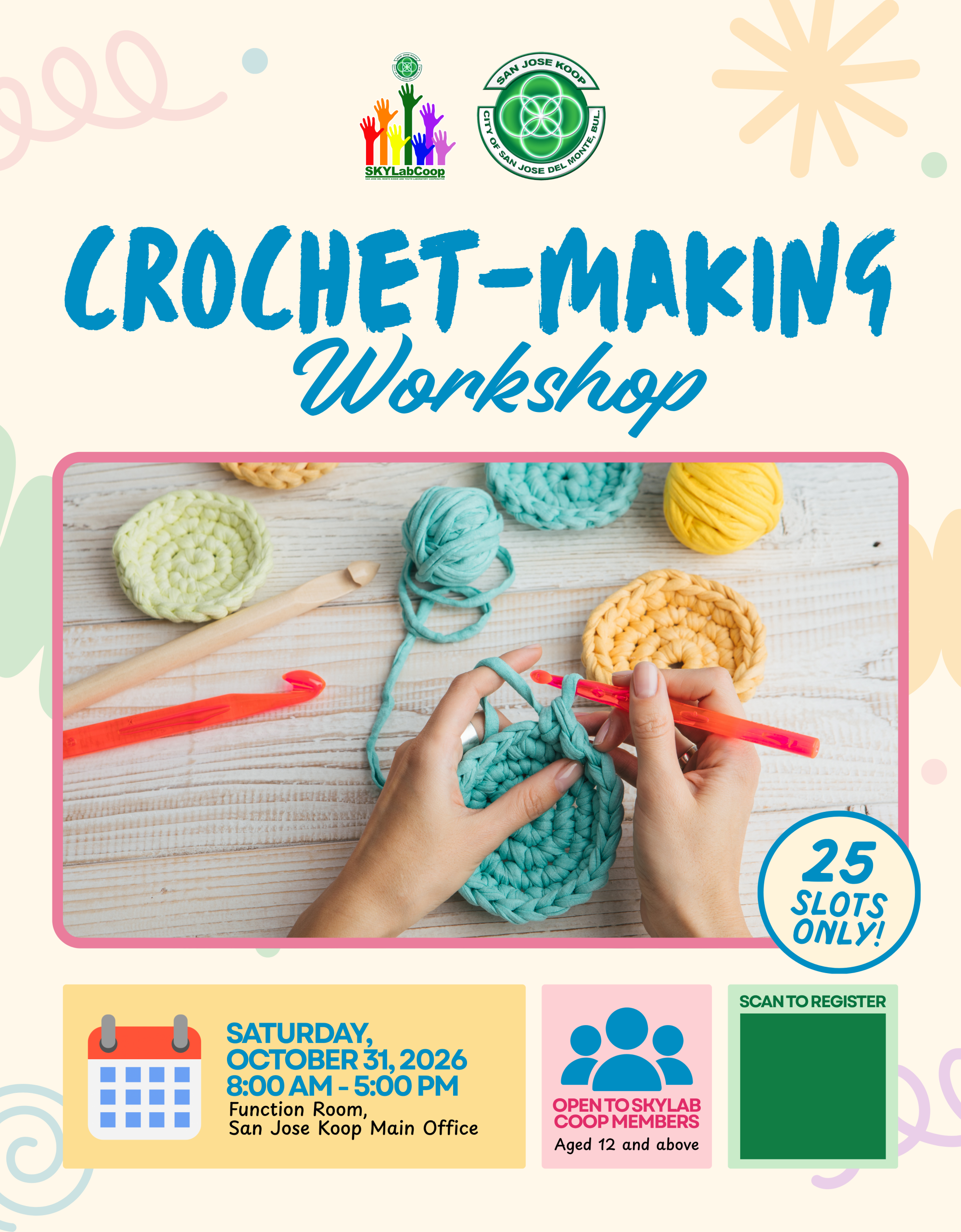 Crochet-Making Workshop poster